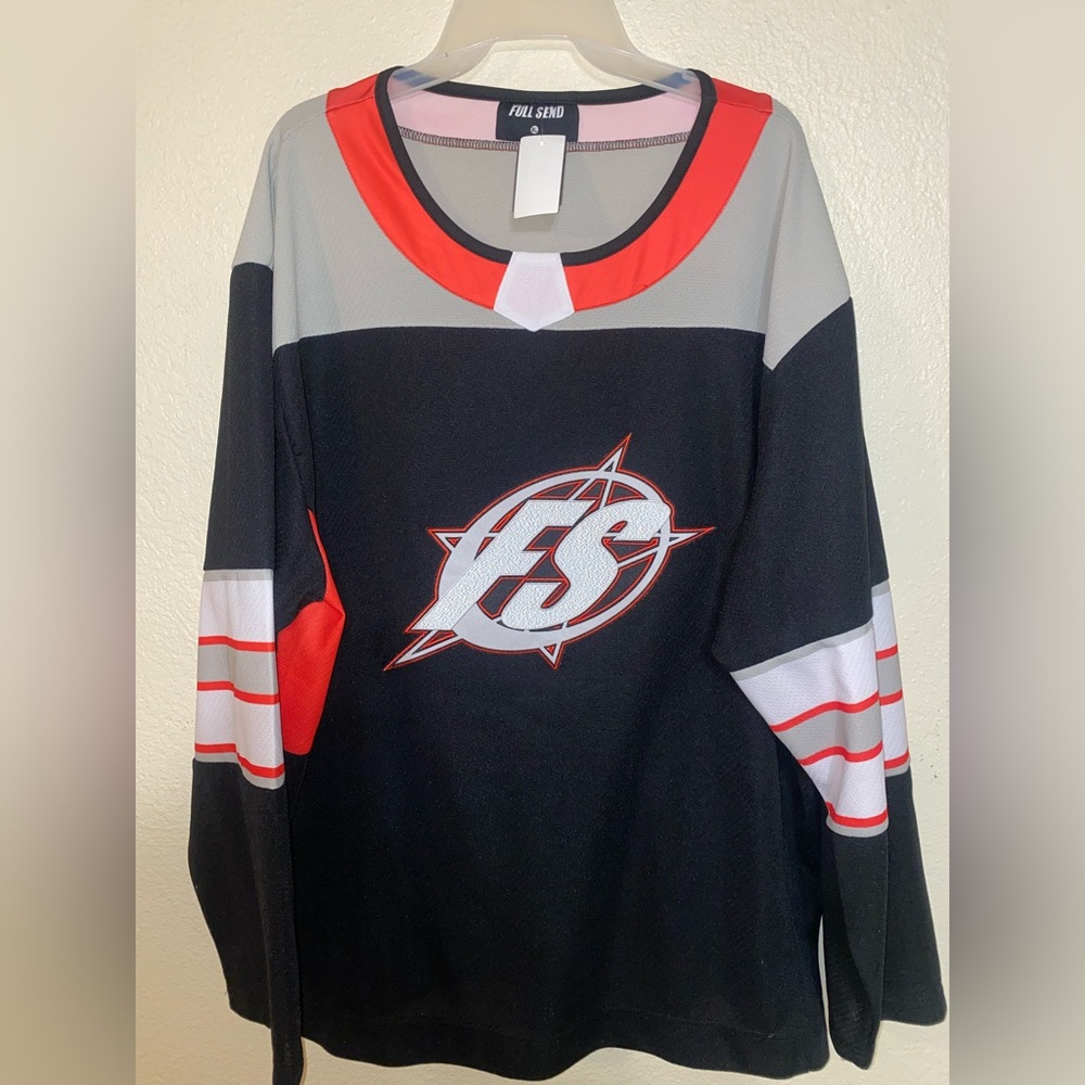 Full Send Black and Red Men's Jersey